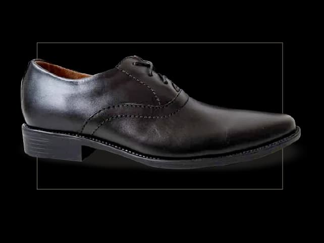 Zapato formal de cuero negro para caballero, Alvarado Collection